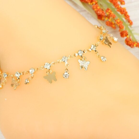 "Handmade Anklet – Elegant & Delicate Jewelry for Women | UNVRC1277 - Picture 1 of 10